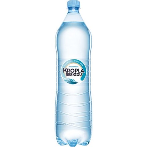 Woda KROPLA BESKIDU niegazowana 1.5L butelka PET zgrzewka 6 szt. KAUCJA