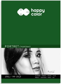 Blok PORTRET, Art., A4, 20 ark, 250g, Happy Color HA 7825 2030-A20