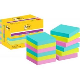 Karteczki samoprzylepne POST-IT Super Sticky Notes, 47,6x47,6mm, 12x90 kart., paleta Cosmic, 3M-4064035065737