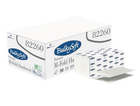 Ręczniki składane celuloza Premium M-Fold ULTRA, ZZ, 2500 listków 82260 Bulkysoft