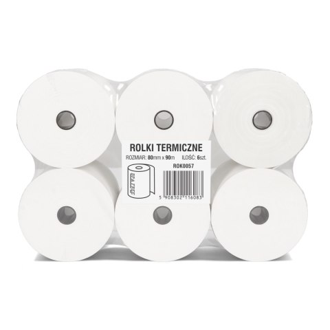 Rolki termiczne DOTTS 80x90m (6szt) BPA FREE