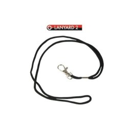 Smycz do identyfikatorów z karabińczykiem OPUS LANYARD 2 czarny 50 szt. OBS041CZA