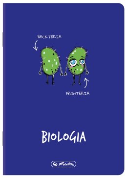 Zeszyt eco PP, A5, 60k, kratka, granatowy, biologia, 400198101 HERLITZ