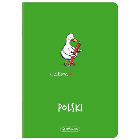 Zeszyt eco PP, A5, 60k, linia, zielony, język polski, 400198109 HERLITZ