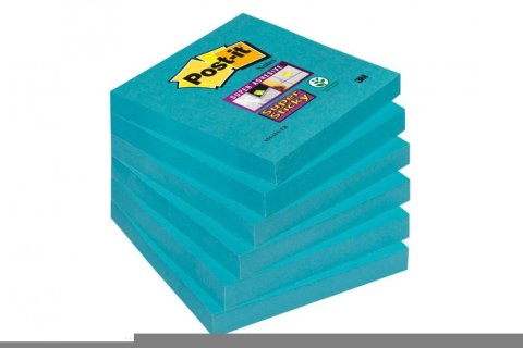 Bloczki 3M POST-IT 76x76mm niebieskie Super Sticky 6x90kartek 70005253284