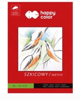 Blok szkicownik MŁODY ARTYSTA A3 25ark 90g. HA 3709 3040-M25 HAPPY COLOR