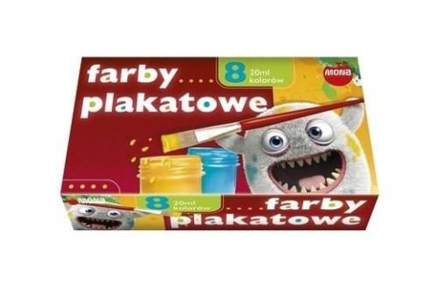 Farby plakatowe MONA 8 kol.20 ml 0098 ST.MAJEWSKI