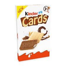 KINDER Cards Cards Wafel wypełniony mlecznym i kakaowym nadzieniem