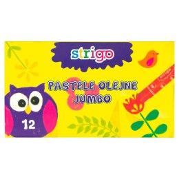 Pastele olejne JUMBO 12 kolorów STRIGO SSC029