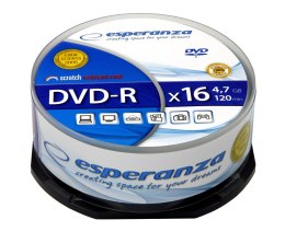Płyta DVD-R ESPERANZA 4.7GB X16 CAKE BOX 25szt. 1110