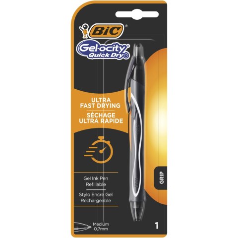 Długopis żelowy BIC Gel-ocity Quick Dry czarny Blister 1szt, 964764