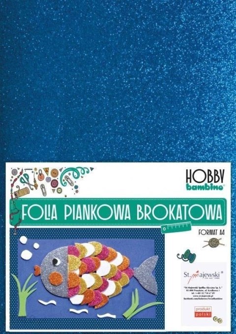 Folia piankowa- brokatowa 10sztuk 3560 BAMBINO HOBBY