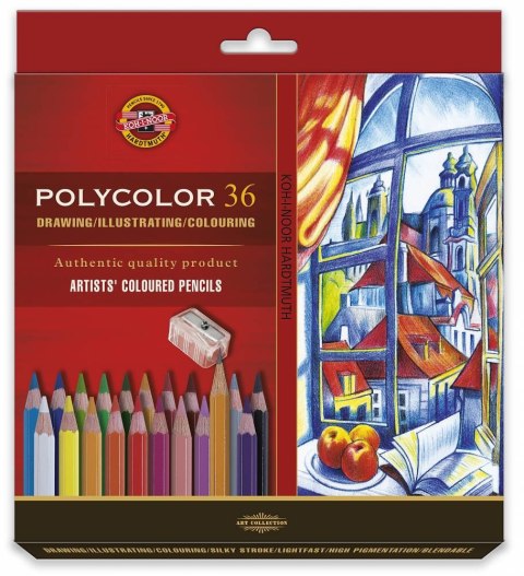 Kredki 3835, 36 kolorów POLYCOLOR KZ00404 KIN KOH-I-NOOR