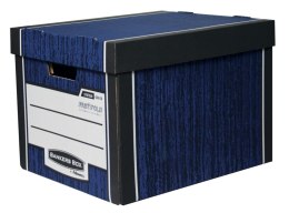 Pudło archiwizacyjne Woodgrain (2szt) granatowe 0061001 FELLOWES