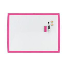 Tablica suchościeralna Rexel JOY 43 x 58 cm, różowa ramka, 2104177
