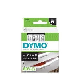 Taśma DYMO D1 - 19 mm x 7 m, czarny / przezroczysty S0720820 do drukarek etykiet