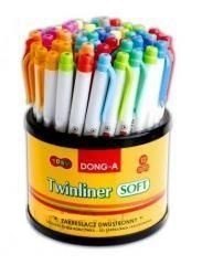 Zakreślacz dwustronny pastelowy mix kolorów 60szt.DONG-A TT7420